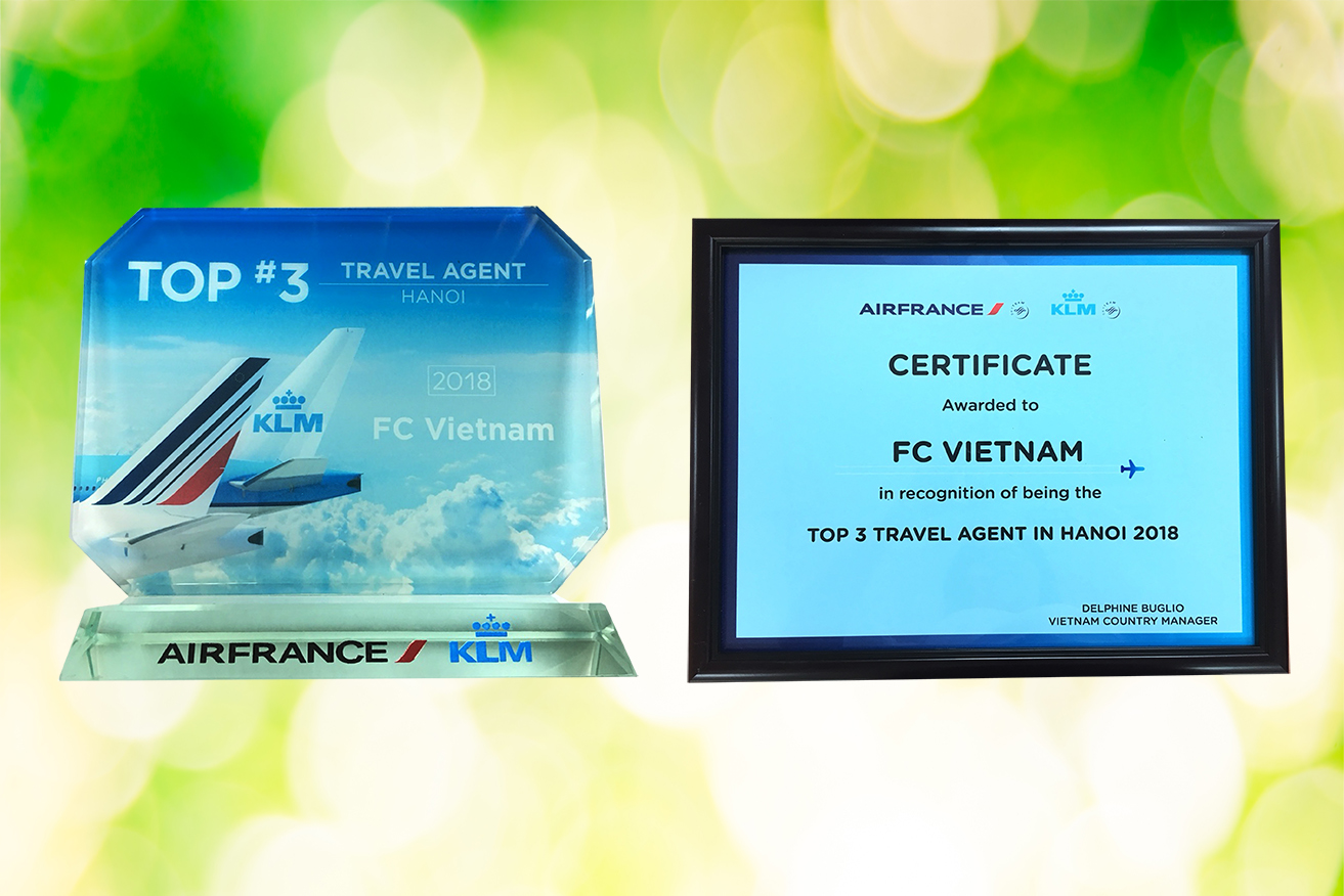 💗 💗 💗 Congratulation to F.C Vietnam from AirFrance 💗 💗 💗 🌺 🌺 🌺 Mọi phấn đấu nỗ lực sau 1 năm của F.C Việt Nam một lần nữa đã được AirFrance và mọi khách hàng ghi nhận 🎁 🎁 🎁 🎁 🎁 🎁 Mong rằng trong năm mới này, F.C Việt Nam vẫn sẽ luôn nhận được sự ủng hộ hết mình từ các hãng hàng không đối tác cũng như sự tin tưởng đồng hành từ mọi Quý khách hàng 🌴 🌴 🌴 💗 💗 💗 Liên hệ ngay F.C Việt Nam để book vé đi khắp nơi cùng chương trình khuyến mại hấp dẫn từ các hãng hàng không danh tiếng nhé! 💗 💗 💗
