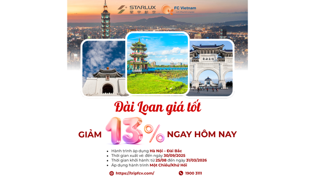 Đài Loan Giá Tốt | Cùng STARLUX Airlines