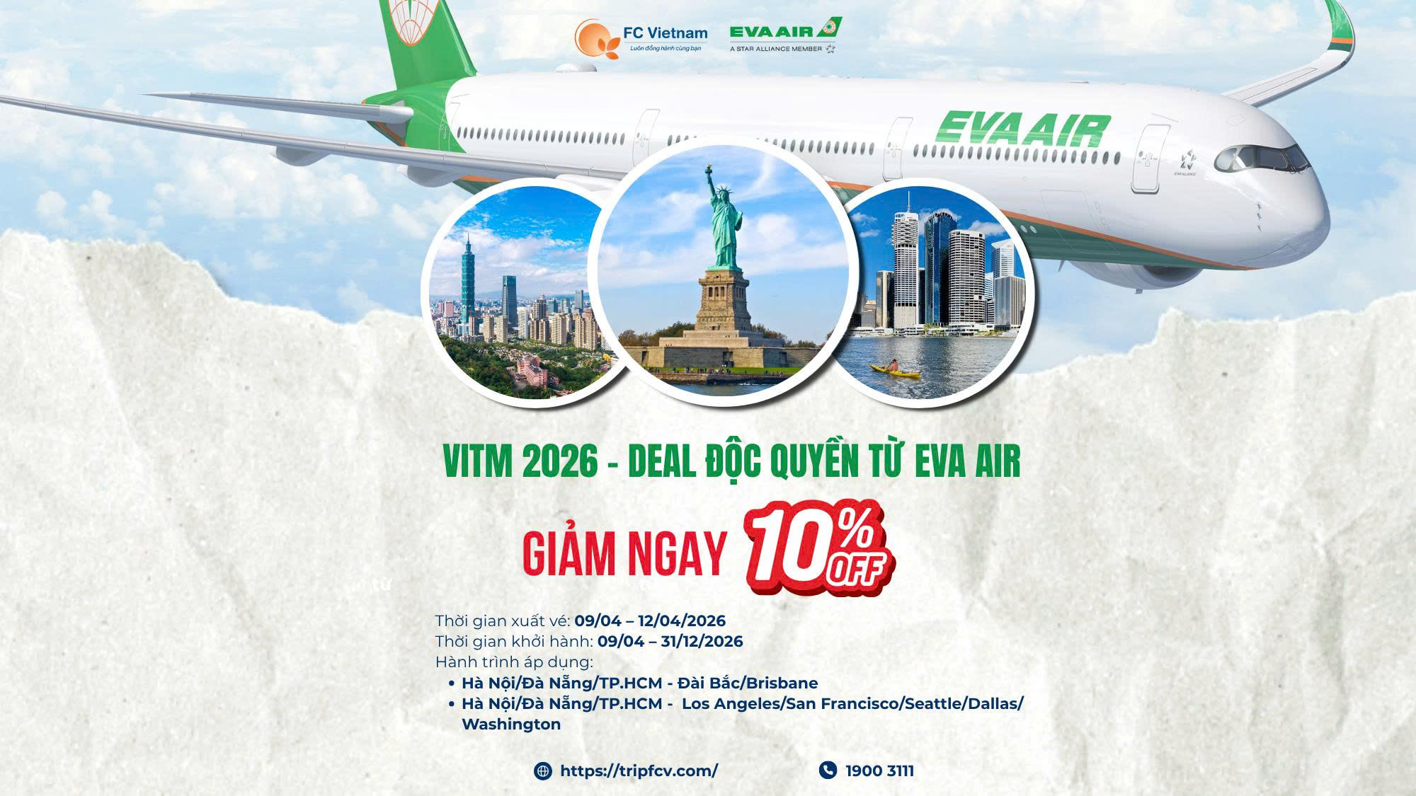 VITM 2026 – DEAL ĐỘC QUYỀN TỪ EVA Air