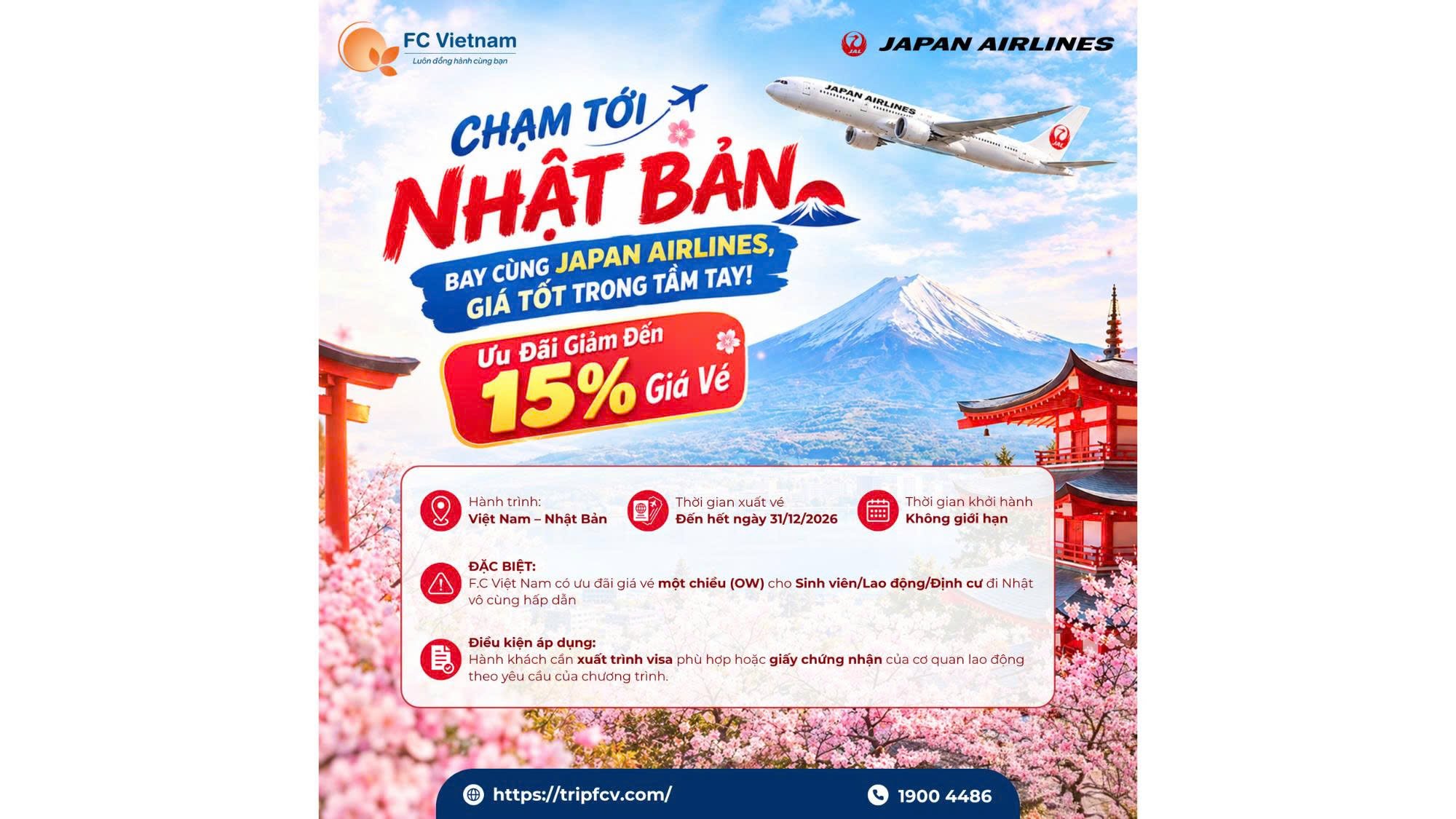 CHẠM TỚI NHẬT BẢN – BAY CÙNG JAPAN AIRLINES, GIÁ TỐT TRONG TẦM TAY!